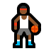 ⛹🏾 person bouncing ball: medium-dark skin tone display on Windows